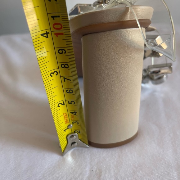 Dannijo  x Bianni Bini Transparent Strap Crystal Studded Block Heel Sandal. 10M - Picture 5 of 12